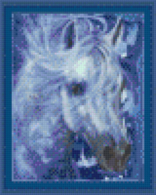 fiery horse [4] Four Baseplates Pixelhobby Mini mosaic Art kit